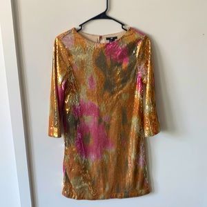 H&M Sequin Party Shirt Dress